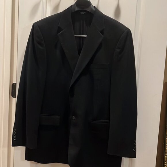 PRONTO UOMO SOLID BLACK CASHMERE JACKET, 46 Regular - Picture 2 of 6